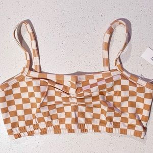 ARQ Bandeau Bra in Carres